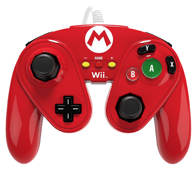 The Pdp Fightpad Has A Gamecube Controller Inspired - Gamecube Controller (mario) - Wii U (640x563), Png Download
