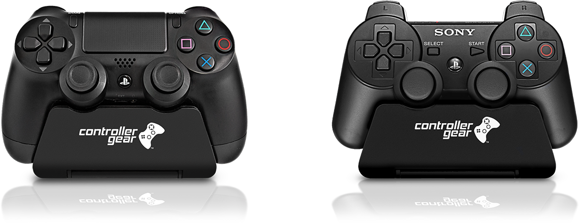 Ps4 & Ps3 - Controller Gear Play Station 4 Controller Stand (1170x452), Png Download