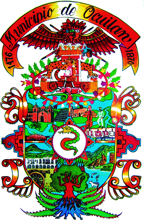 Escudo - Escudo Del Municipio De Ocuilan (600x916), Png Download