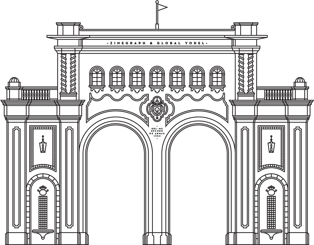 Arcos De Guadalajara Png (1260x1017), Png Download