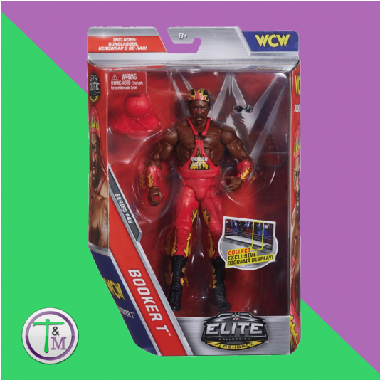 Wwe Elite Collection Booker T Action Figure (533x800), Png Download