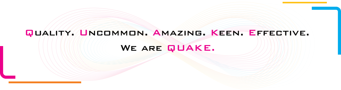 We Are Quake - Qualitas Career Academy (1109x295), Png Download