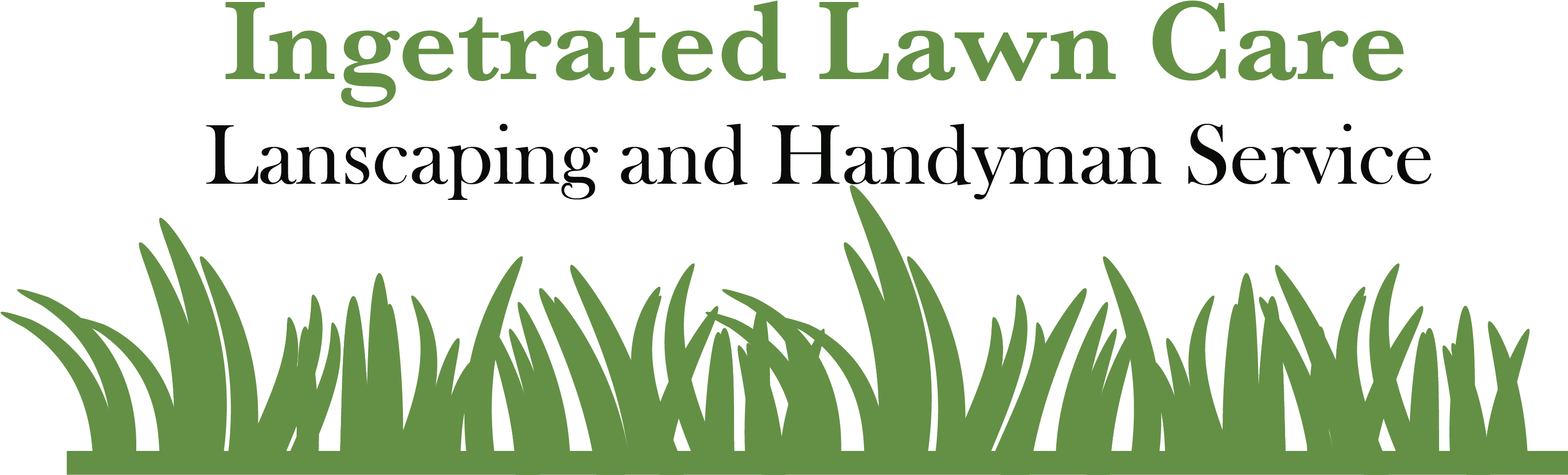 Integrated Lawn Care - Grass Border Clip Art (3186x1005), Png Download