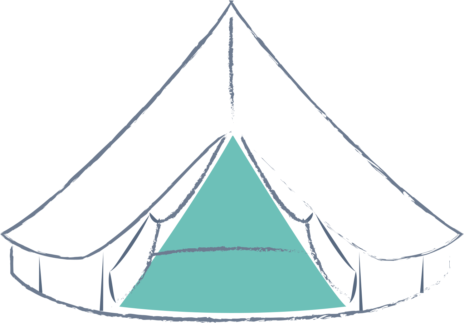 Winter Sale - Cartoon Bell Tent (1500x1500), Png Download
