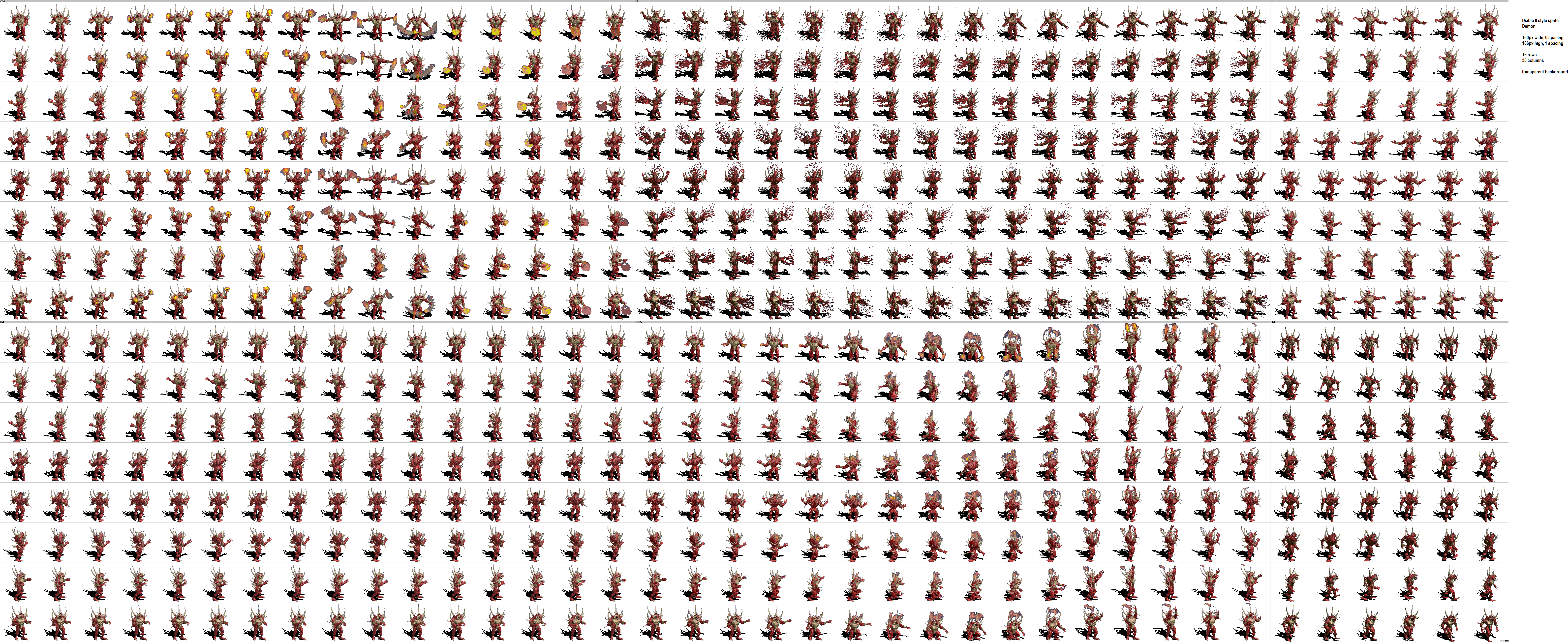 Demon - (page 5) (6756x2588), Png Download