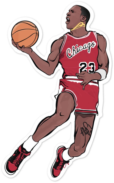 Kevin Durant Stats - Drawing Picture Of Michael Jordan (483x774), Png Download