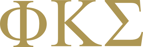 Gold Phi Kappa Sigma Clip Art - Greek Letters In Gold (600x200), Png Download