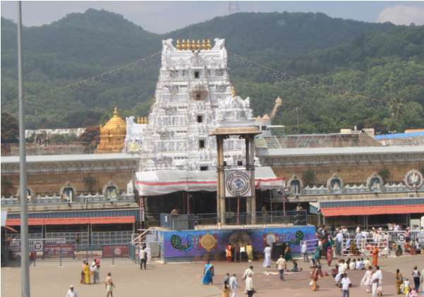 Tirupati Package Tour - Tirumala Venkateswara Temple (600x600), Png Download