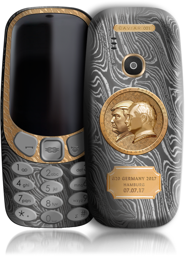 Finally Introduced A Luxury Nokia 3310 Version With - Nokia 3310 Trump Putin (790x909), Png Download