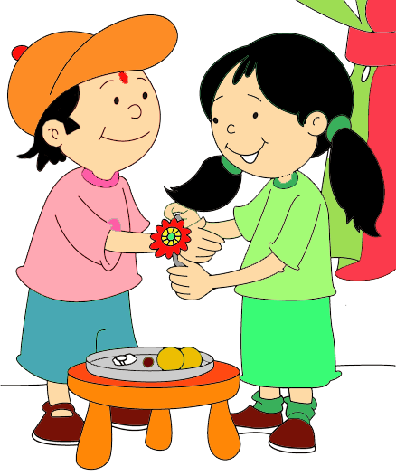 28 Collection Of Raksha Bandhan Memory Drawing - Colourful Drawing On Raksha Bandhan (438x526), Png Download