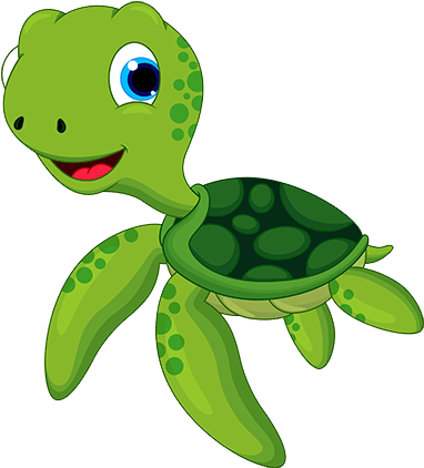 Lake Clipart Turtle - Turtle Cartoon (515x435), Png Download