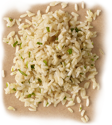 Cilantro-lime Brown Rice - Chipotle Rice Options (408x450), Png Download