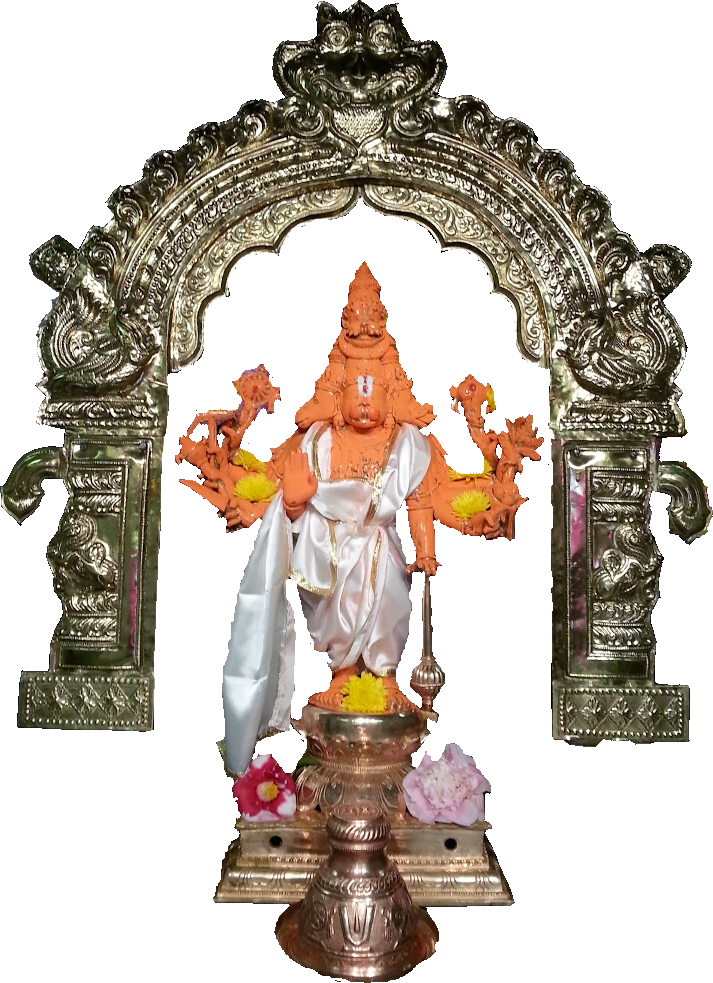 Sri Hanuman Sindhoor, Tambula Pathra,vadamala Seva - Statue (713x983), Png Download