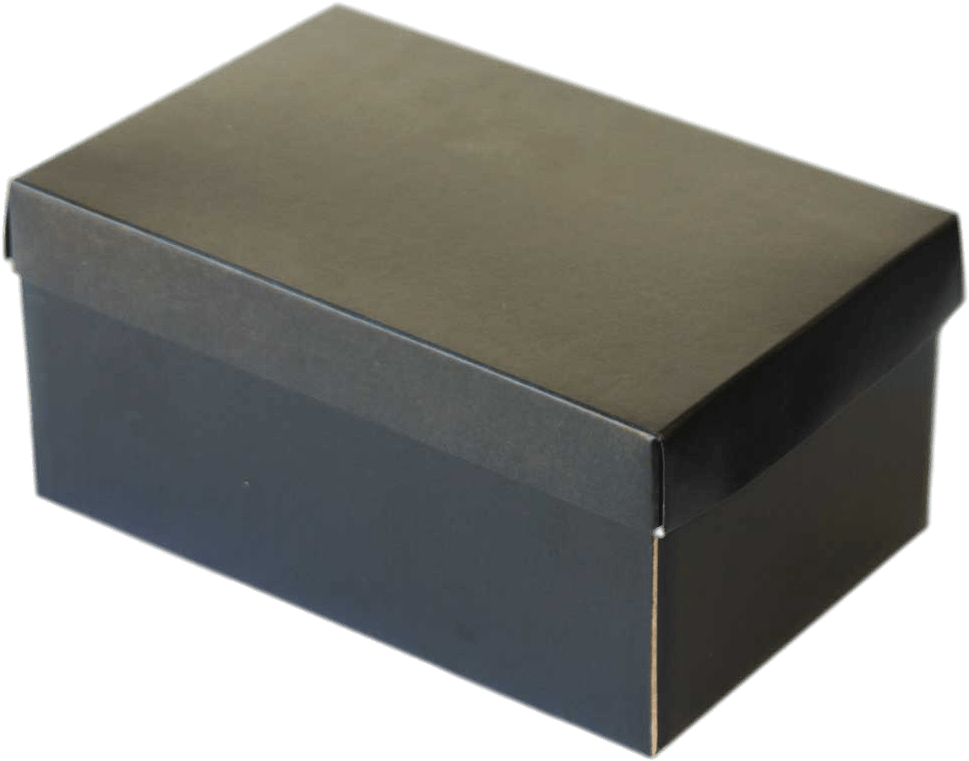 Black Shoe Box - Plain Black Shoe Box (1000x800), Png Download