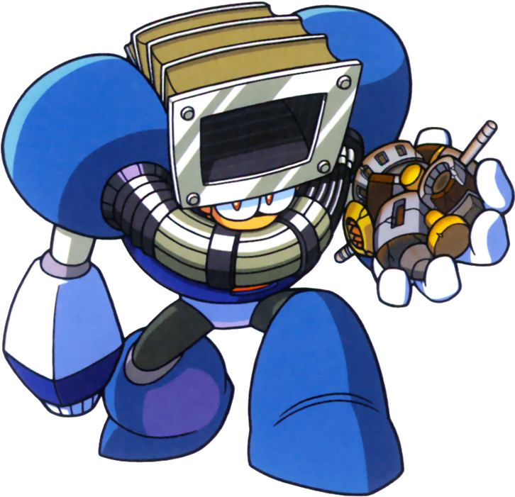 File - Dustmanart - Dust Man Megaman (751x726), Png Download