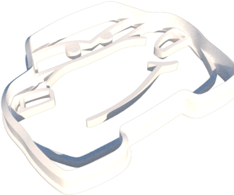 Stl Files Lightning Mcqueen Cookie Cutter, Torresfederico - Lightning Mcqueen Cookie Cutter (480x480), Png Download