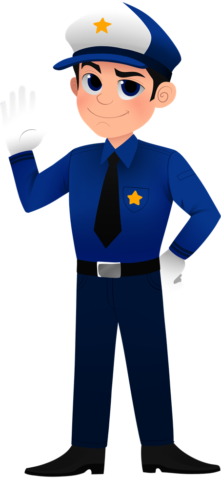 Clip Art Police Officer Uniform Clipart Kid - Cop Clipart (600x1030), Png Download