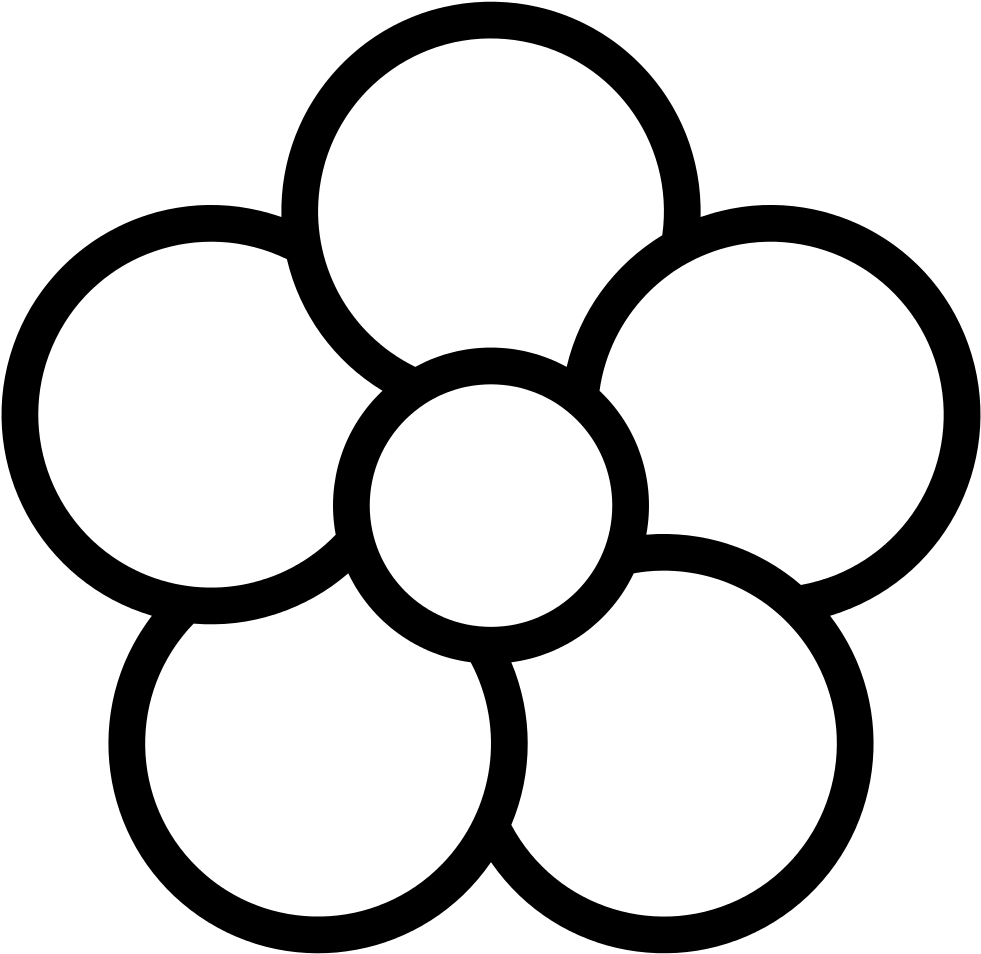 Petal Clipart Flowe - Flower Clipart 5 Petals (618x600), Png Download