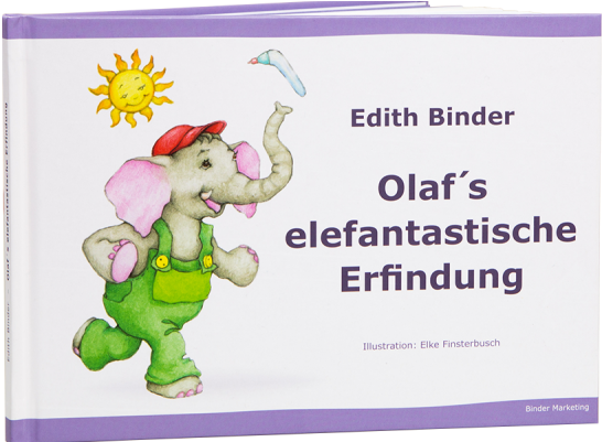 Olaf's Elefantastische Erfindung Children's Book - Cartoon (600x400), Png Download