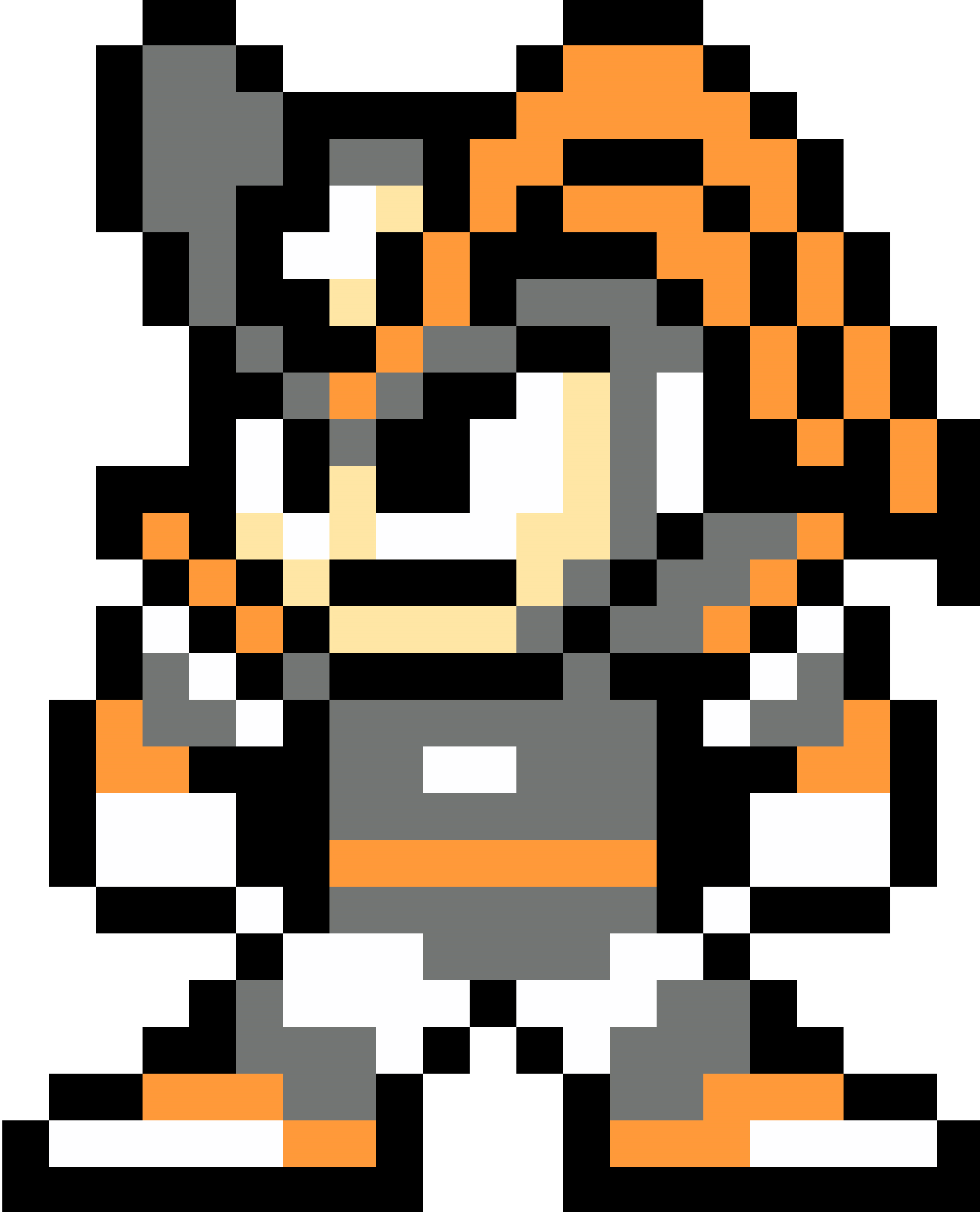 Mega Man 10 - Flash Minecraft Pixel Art (2097x2593), Png Download