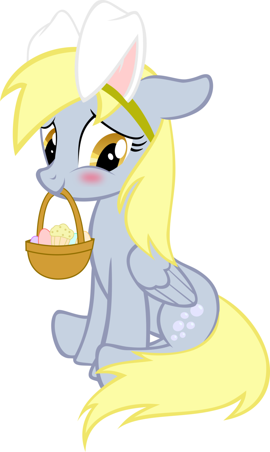 Img 1324779 2 Derpy Easter Bunny By Up1ter D4vhfaj - Easter My Little Pony (900x1507), Png Download