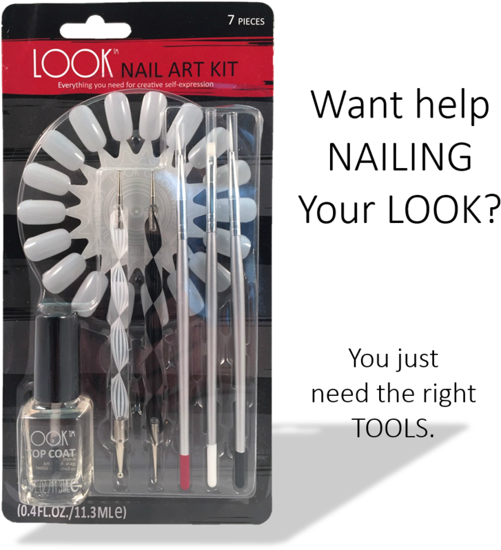 #039 Nail Art Kit - Look Nail Art Kit (1000x889), Png Download