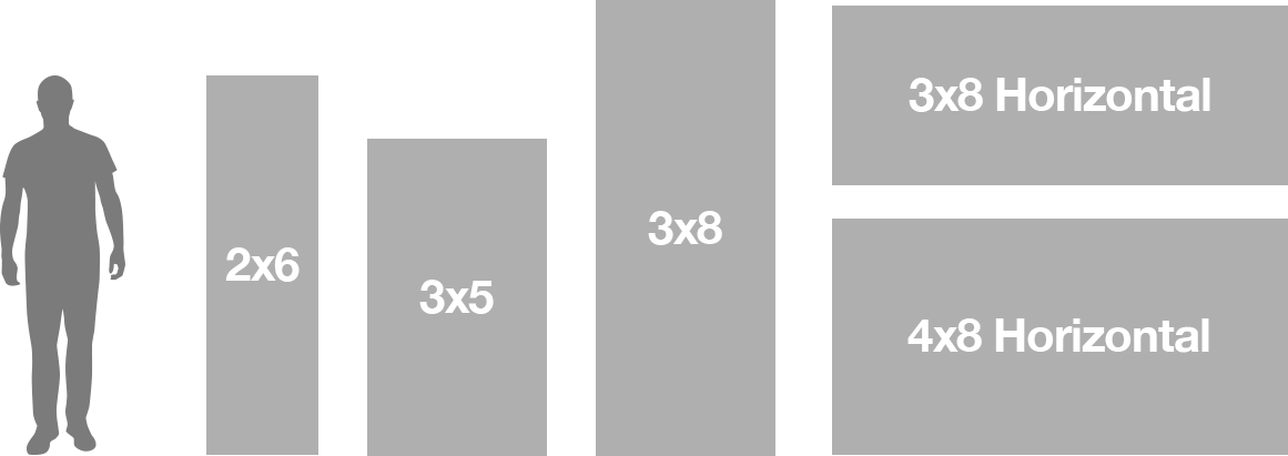 Popular Banner Sizes Img - Portable Network Graphics (1161x411), Png Download