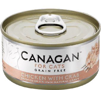 Chicken With Crab - Canagan 75g Chicken With Crab Cat Wet Food Can - 75g (540x540), Png Download