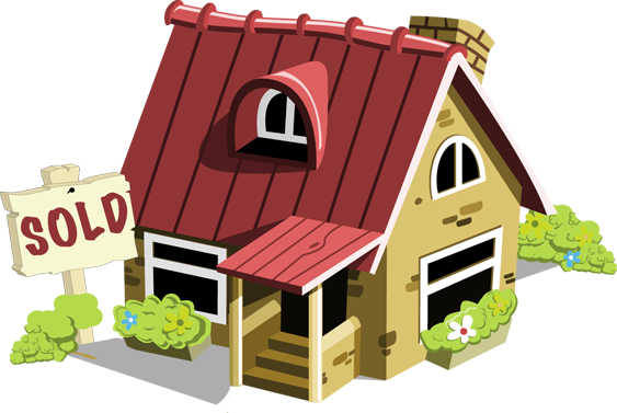 House Sold Clipart Sold - House Sold Clipart (563x377), Png Download