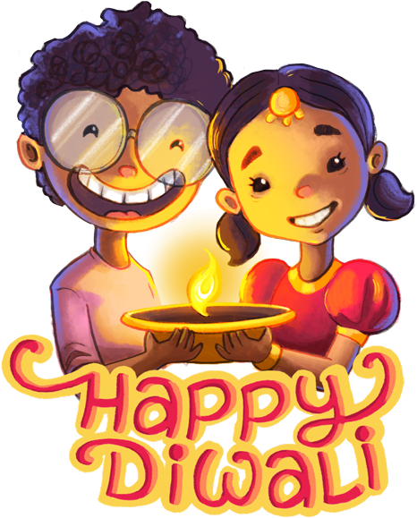 Dilwali Diwali Stickers By Mech Mocha - Creative Diwali On Behance (618x618), Png Download