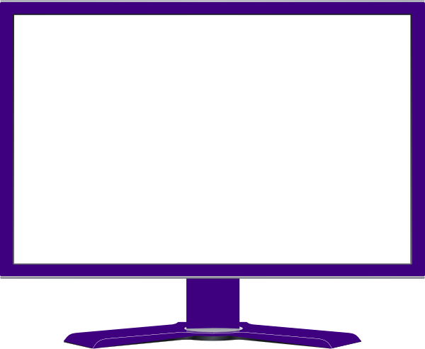 Blank Computer Screen Large (600x493), Png Download