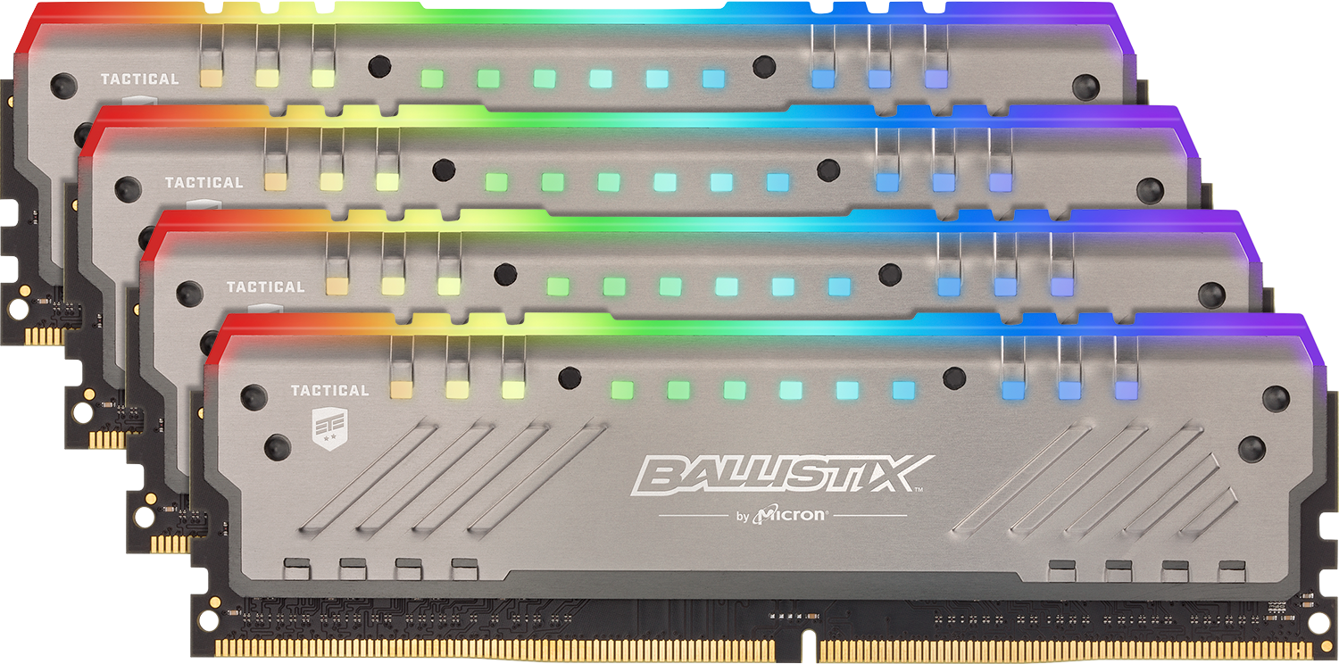 Ballistix Tactical Tracer Rgb 32gb Ddr4 2666 Mhz (1500x744), Png Download