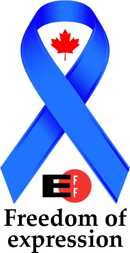 Electronic Frontier Foundation Blue Ribbon Campaign - Blue Ribbon Online Free Speech Campaign (557x1074), Png Download