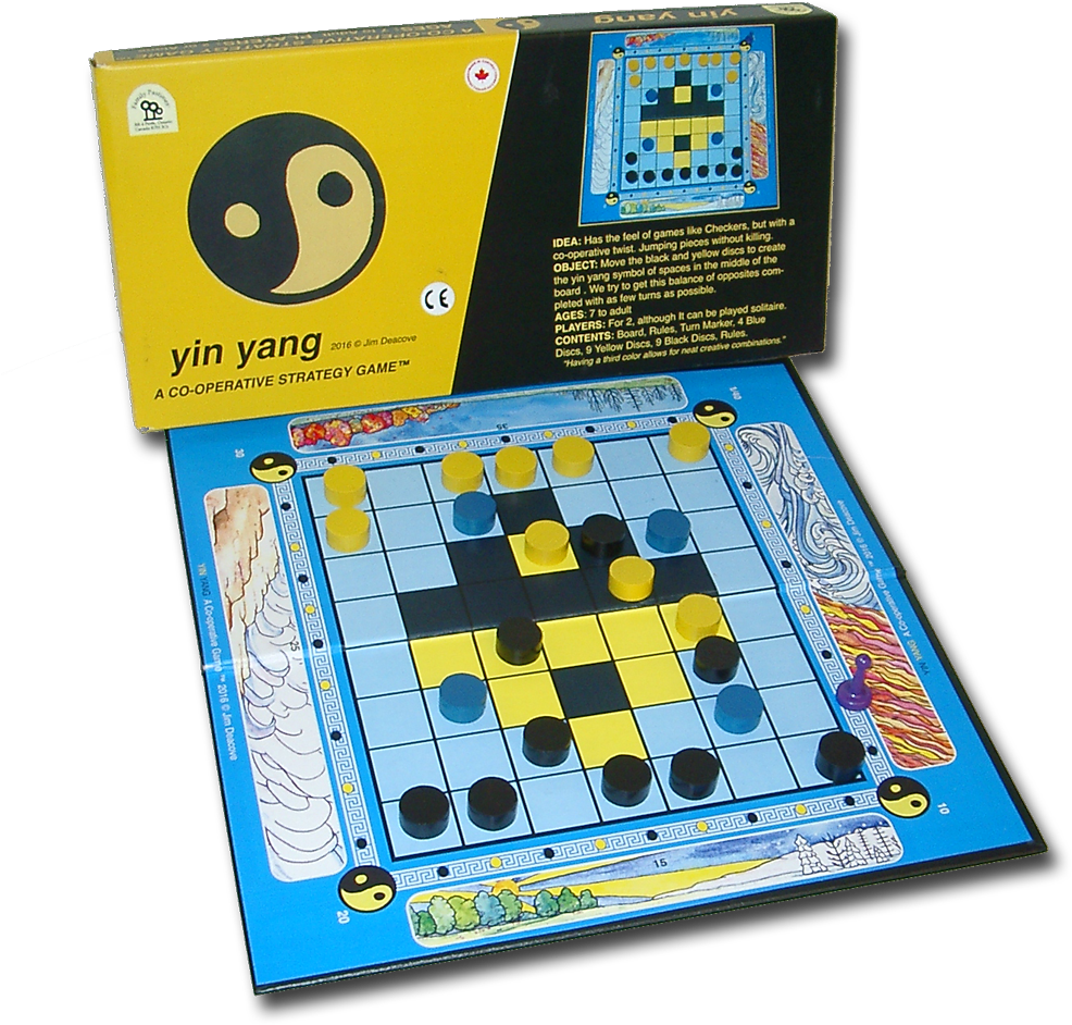New Design For Yin Yang Strategy Game - Yin Yang Board Game (1000x1004), Png Download