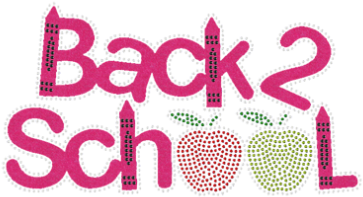 Back 2 School With Fabric & Rhinestud - Fruit (415x415), Png Download
