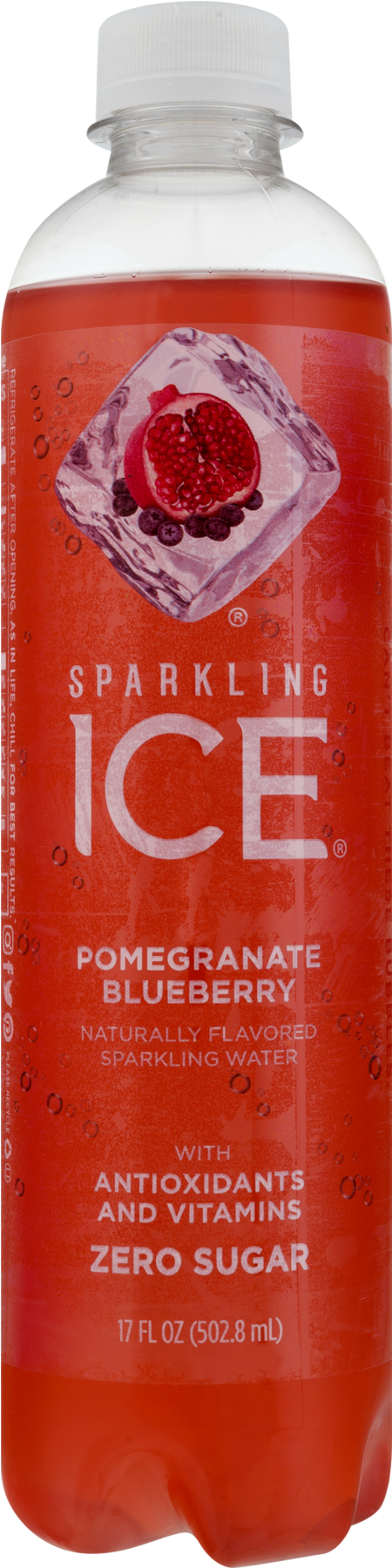Sparkling Ice Sparkling Water Pomegranate Blueberry - Plastic Bottle (1800x1800), Png Download
