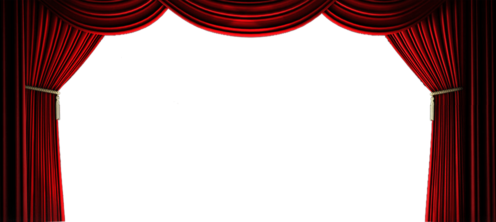 Curtain Png - Curtains Theatre Png (990x444), Png Download