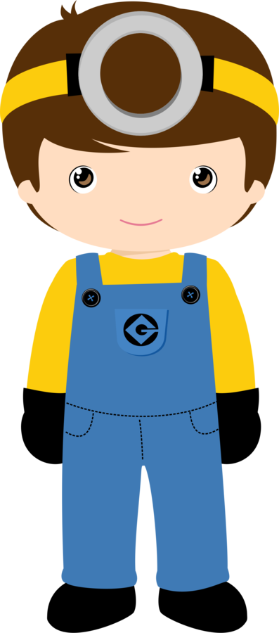Menino Ideias Festa Minions Clip Art, Dolls - Menino Minions (397x900), Png Download