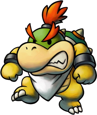 Baby Bowser Pit - Mario And Luigi Partners In Time Png (345x400), Png Download