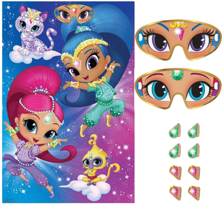 Shimmer And Shine Party Game - Shimmer And Shine Party Games (450x418), Png Download