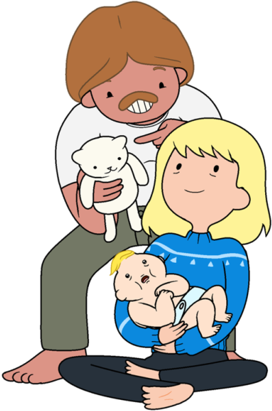 Look What Daddy Stole For You - Adventure Time Minerva And Finn (500x703), Png Download