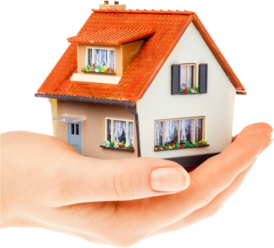 Hand Holding A House - Electrical Maintenance (1200x1200), Png Download