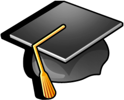 College Hat, Diploma, Graduation, Hat, Student Icon - Graduation Hat Icon (400x400), Png Download