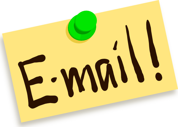 Email Written On A Post-it Note - Email Clip Art (600x430), Png Download