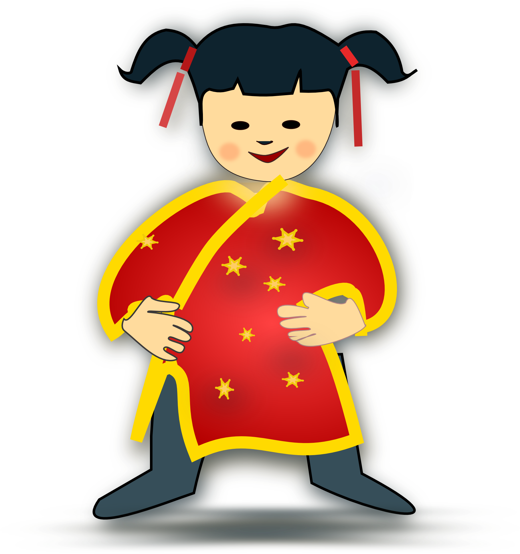 Baby, Icon, Boy, Girl, Kids, Chinese, China, Children - Chinese People Clip Art (635x640), Png Download