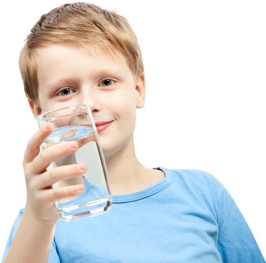 Monitoring Water Quality Compliance - Boy Drinking Water Png (808x554), Png Download