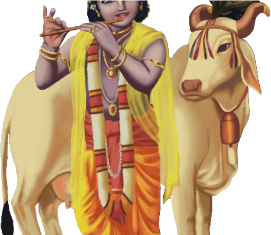 Krishna Hindu Lordkrishna Mahabharath Freetoedit Source - Hindu's Fight For Mother Cow: 94 Ways To Rip Beef Lovers (640x480), Png Download