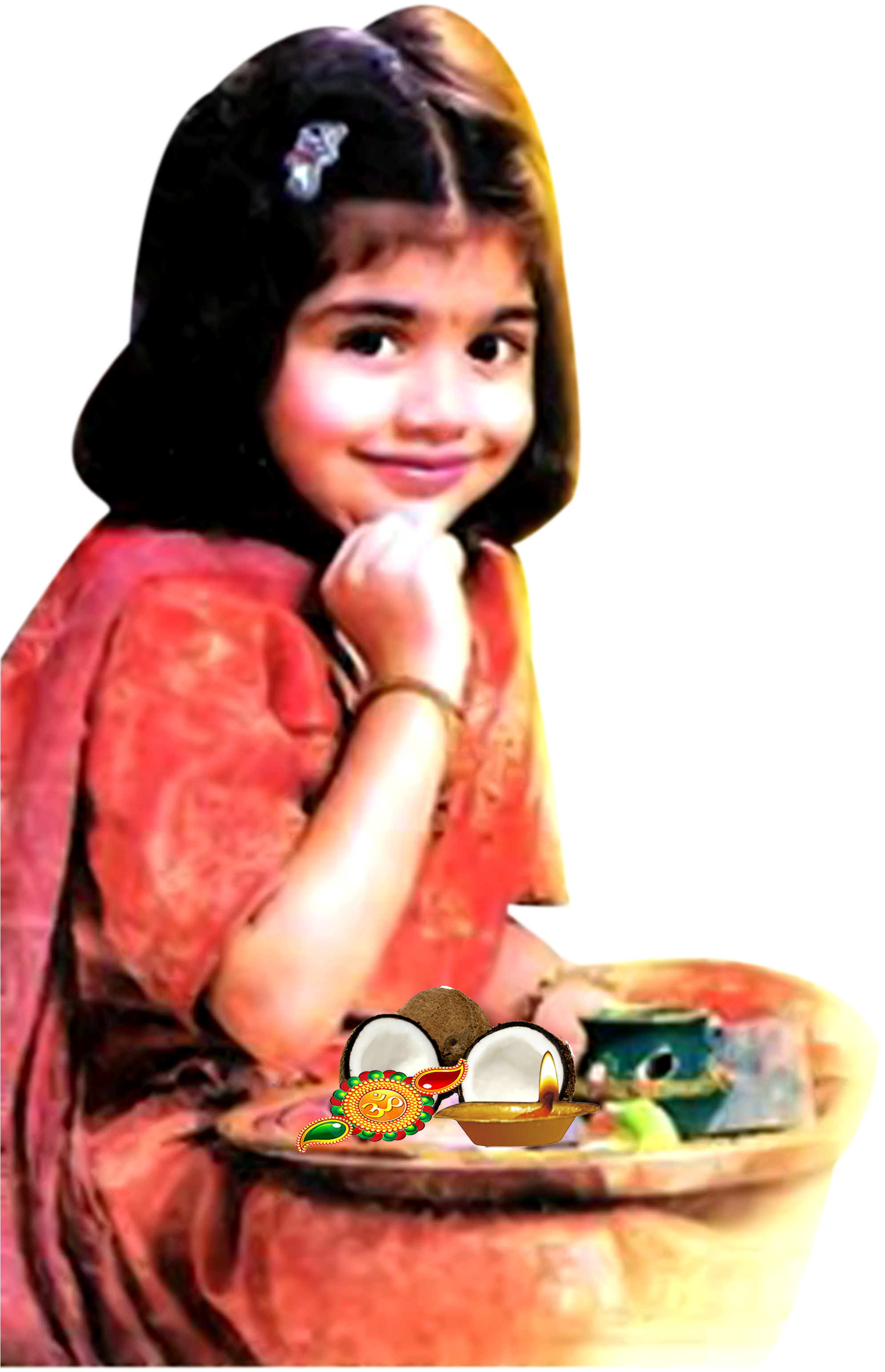 Raksha Bandhan Png Madangfx Sweet Girl - Raksha Bandhan Image Png (2000x3085), Png Download