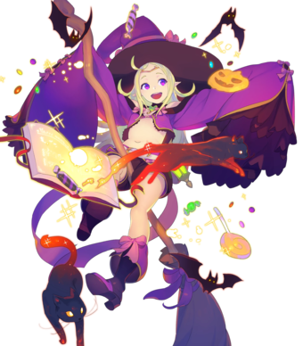 Nowi Eternal Witch Btlface C - Fire Emblem Heroes Witch Nowi (340x388), Png Download