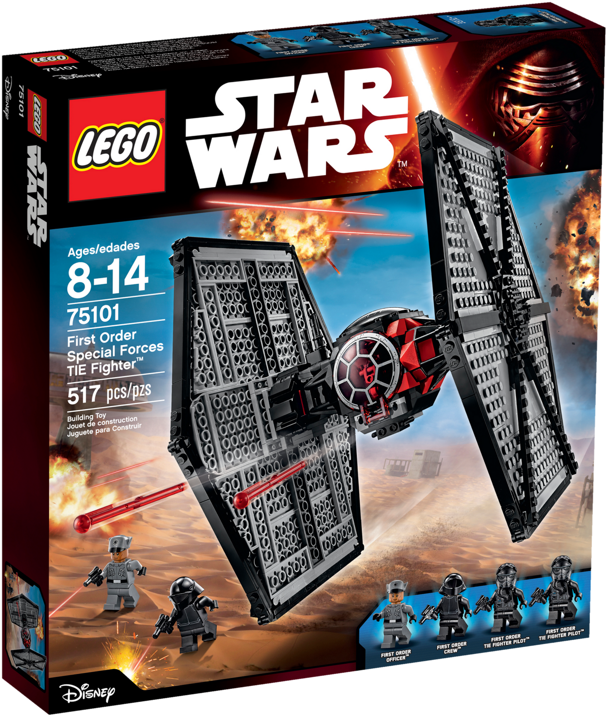 75101-box - Lego Star Wars First Order Tie Fighter 75101 (2000x1500), Png Download